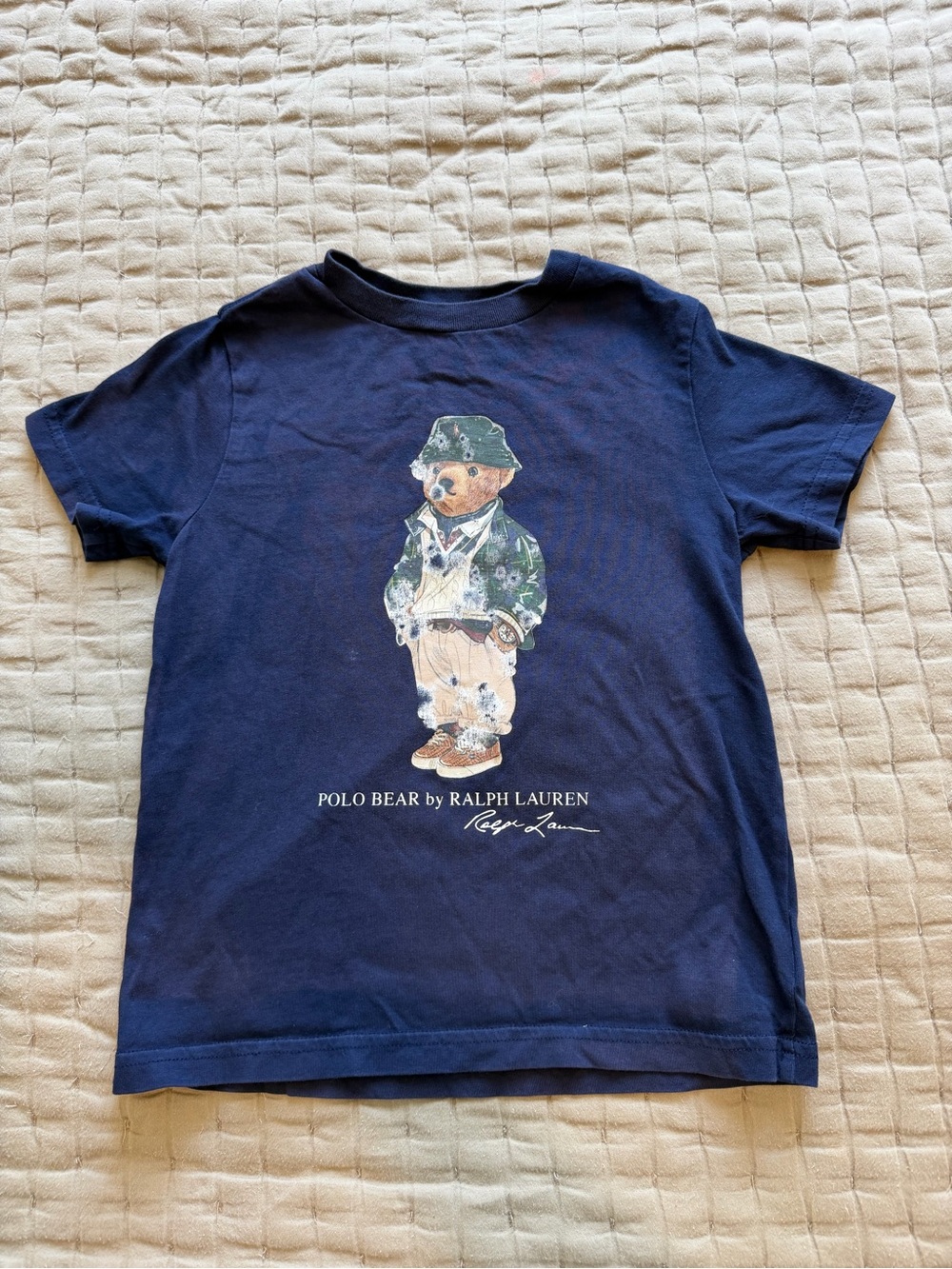 Polo Ralph Lauren Polo Bear Blue T-Shirt Size Kids 5